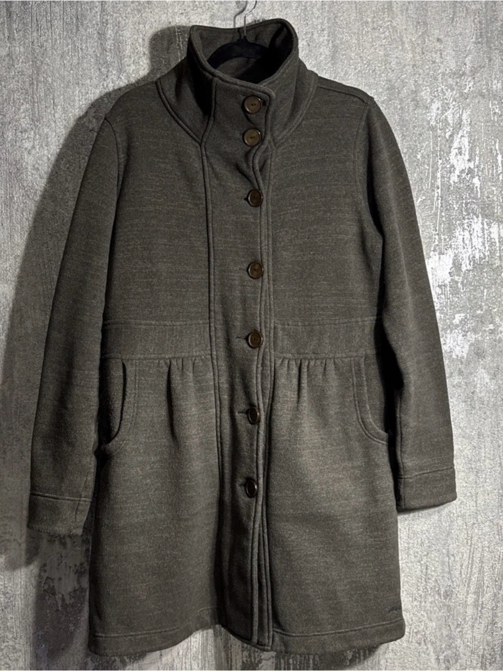 Patagonia Worn Wear Better Sweater Coat Women’s XL Taupe Brown Fleece VG++